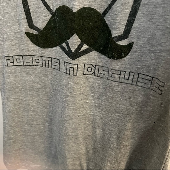Transformers Robots in disguise T-shirt with a mustache Womans size medium - Picture 5 of 10